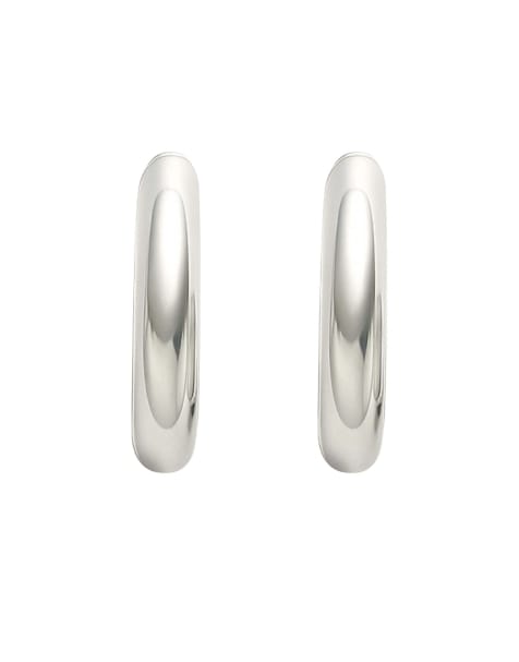 Lauren by Ralph Lauren Jewellery Small silver tone hoop earrings in silver - SILVER - view 1