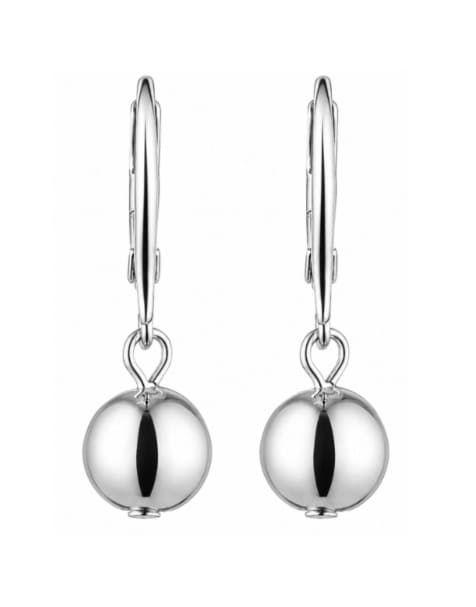 Lauren by Ralph Lauren Jewellery Sterling silver bead drop earrings in silver - view 1