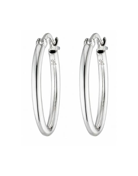 Lauren by Ralph Lauren Jewellery Sterling silver hoop earrings in silver - view 1