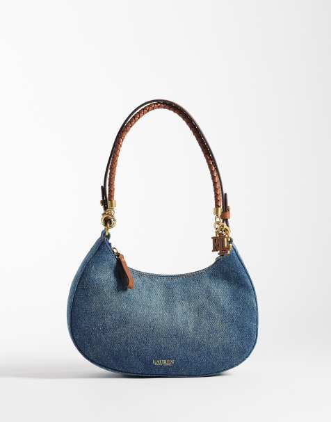 Lauren by Ralph Lauren - Marcy - Sac porté épaule en jean - Bleu - view 1