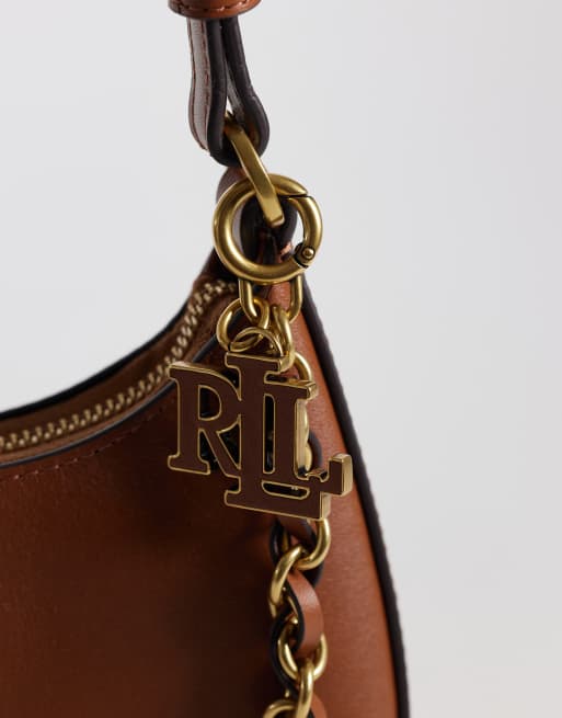 Lauren by Ralph Lauren Marcy Schultertasche in Hellbraun, 3 von 4