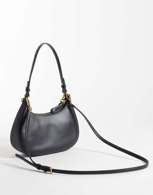 Lauren by Ralph Lauren Marcy shoulder bag in black, 2 of 4
