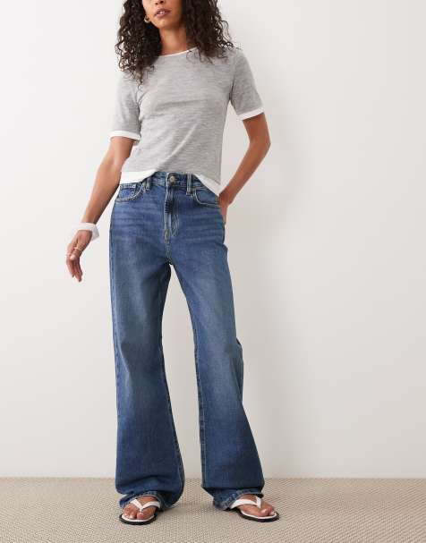 Lauren by Ralph Lauren – Niebieskie spodnie z prostymi nogawkami - view 1