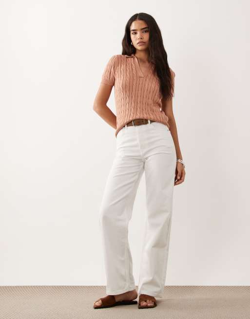 Lauren by Ralph Lauren polo en maille fine rose, 2 de 4
