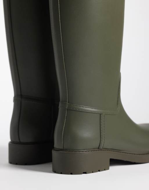 Lauren by Ralph Lauren Portiah rubber boot in dark olive, 4 of 4