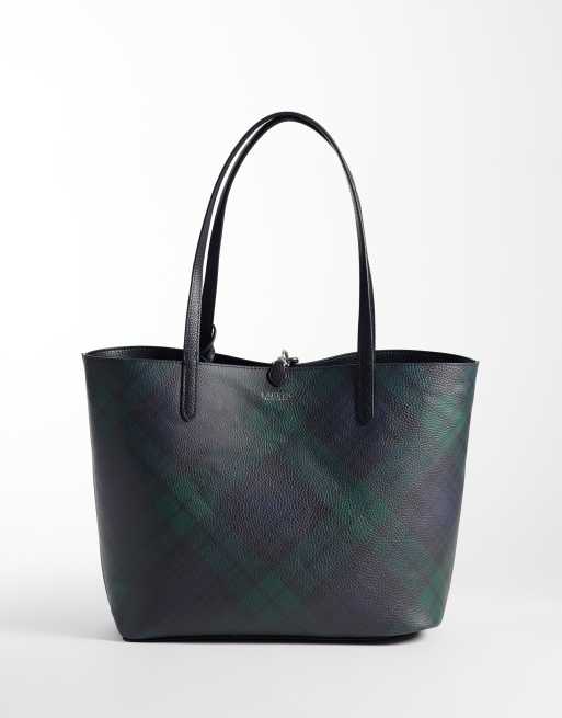 Lauren by Ralph Lauren reversible tote bag in black, 2 of 4
