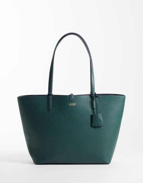 Lauren by Ralph Lauren reversible tote bag in green - view 1