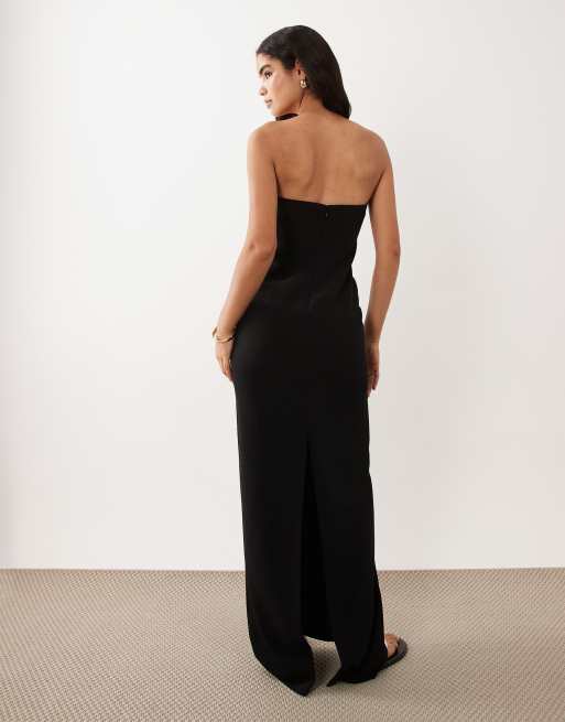 Lauren by Ralph Lauren - Robe bustier longue - Noir, 4 de 4