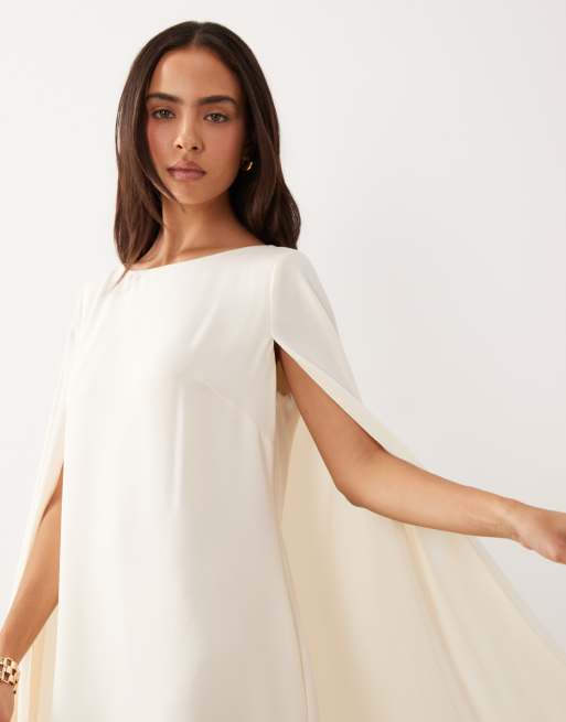 Lauren by Ralph Lauren - Robe courte à manches longues - Crème, 3 de 4