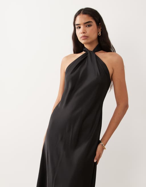 Lauren by Ralph Lauren - Robe longue dos nu à découpes - Noir, 2 de 4