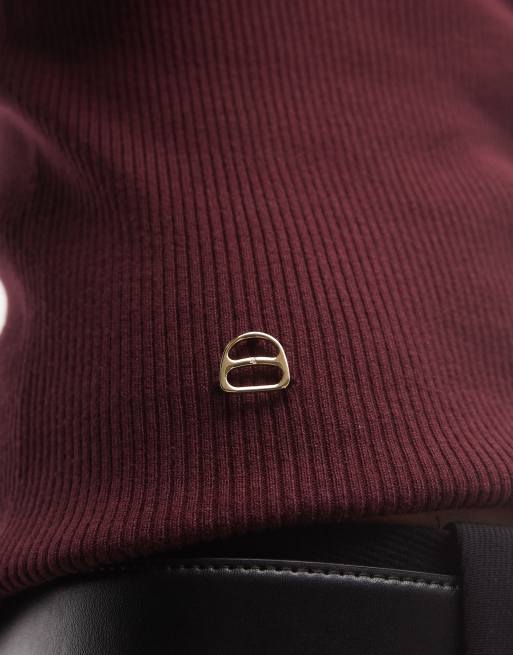 Lauren by Ralph Lauren Rollkragen-Strickpullover in Dunkelburgunder, 2 von 4