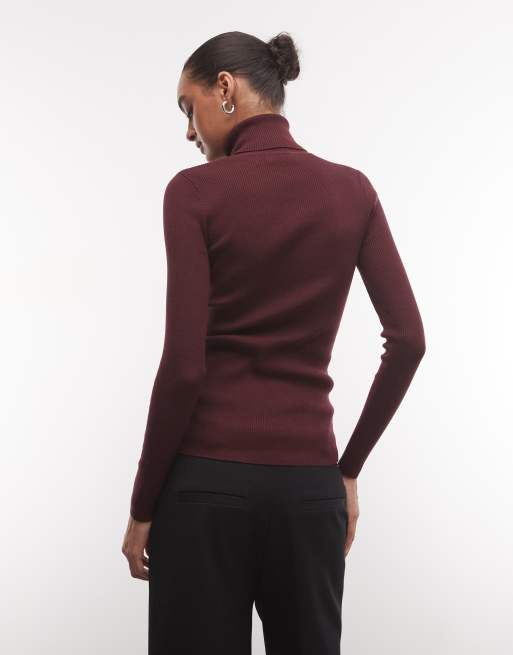 Lauren by Ralph Lauren Rollkragen-Strickpullover in Dunkelburgunder, 4 von 4