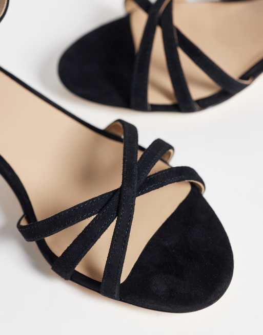 Lauren by Ralph Lauren - Sorte sandaler med hæl og stropper, 3 af 4