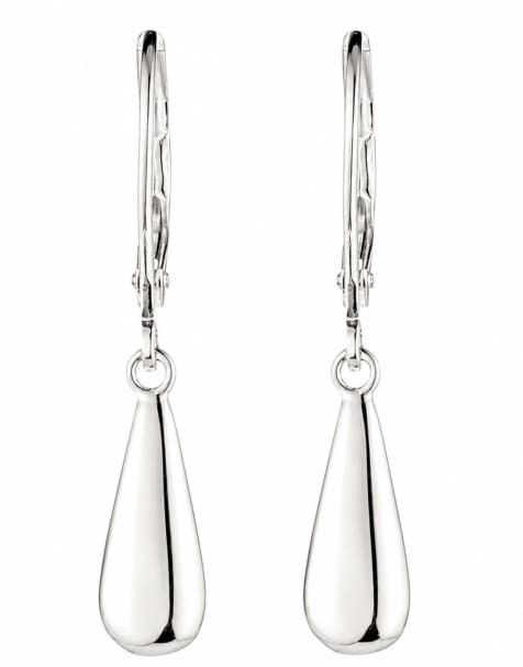 Lauren Ralph Lauren Jewellery Sterling silver teardrop drop earrings in silver - view 1