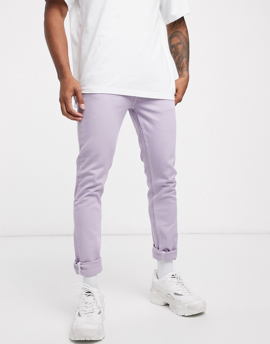 фото Лавандовые джинсы скинни asos design-фиолетовый