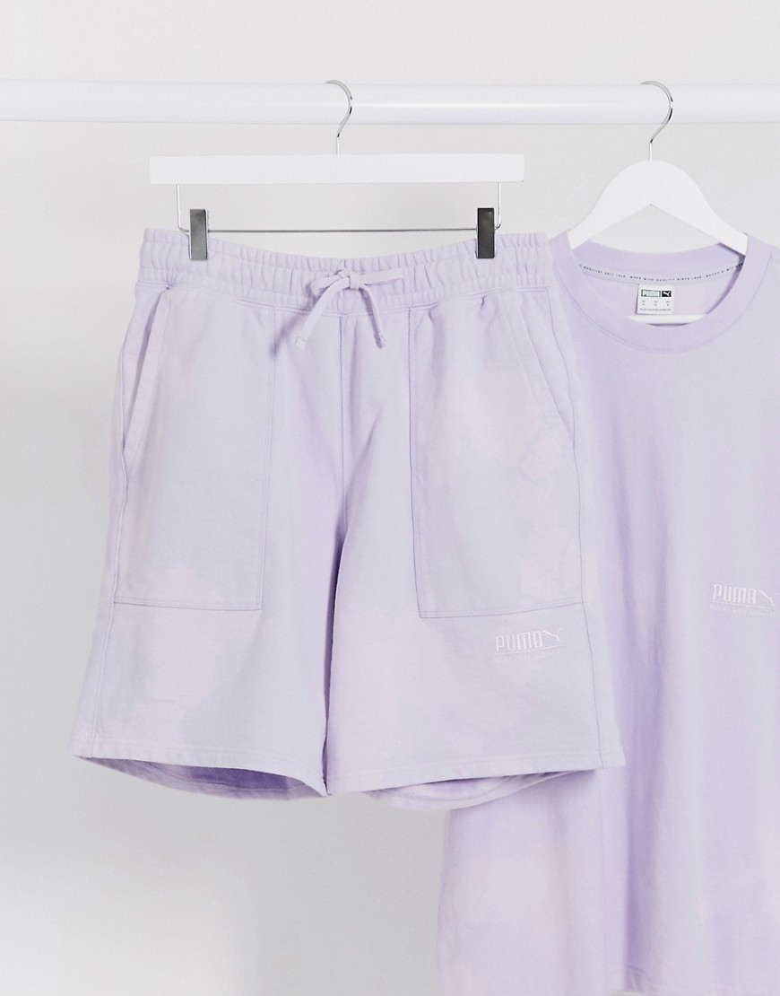 фото Лавандовые шорты puma-фиолетовый