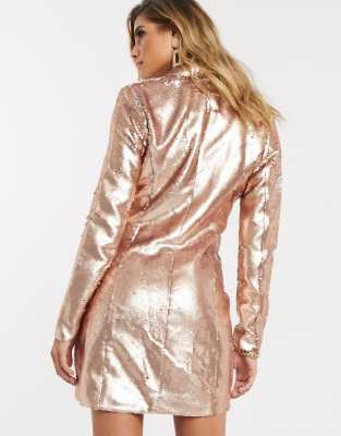 gold jacket dress