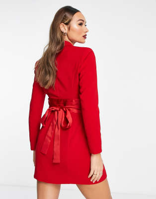 Topshop red 2024 blazer dress