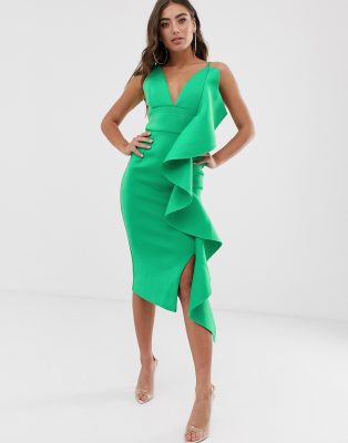 lavish alice exaggerated frill dress