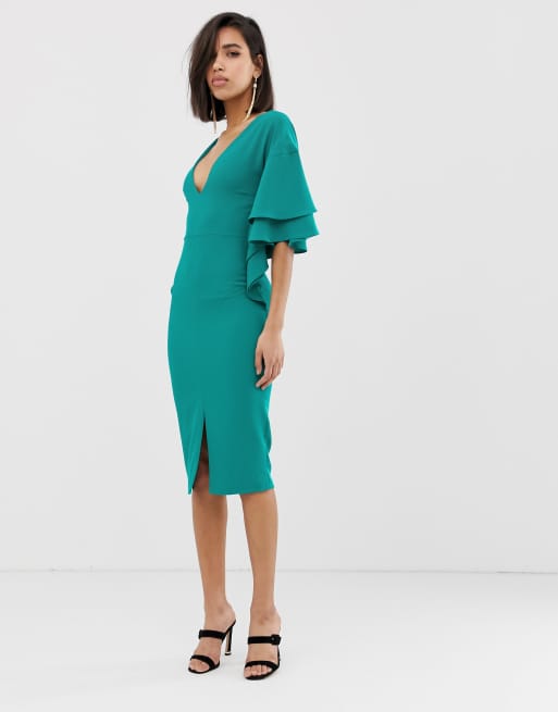 Lavish alice exaggerated outlet frill dress