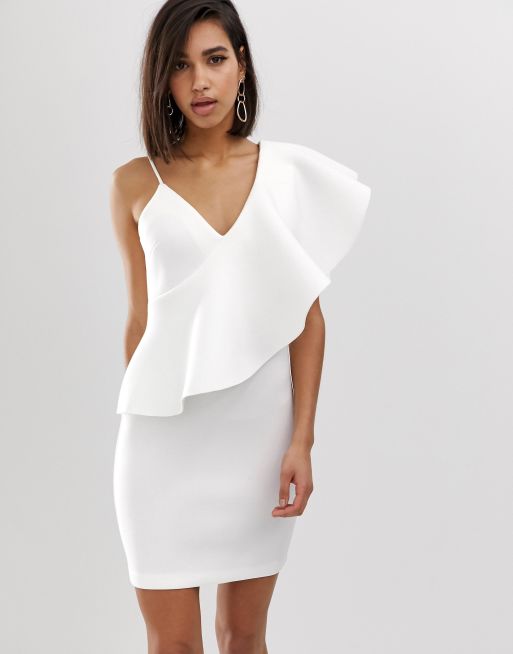 Lavish alice 2024 white scuba dress