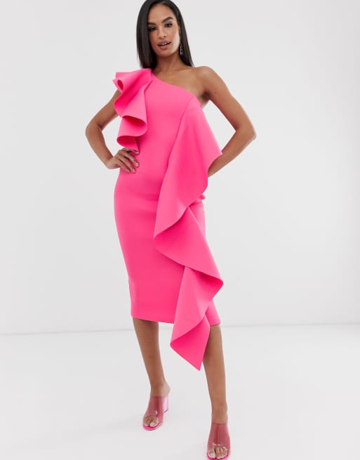 Lavish alice pink frill sale dress