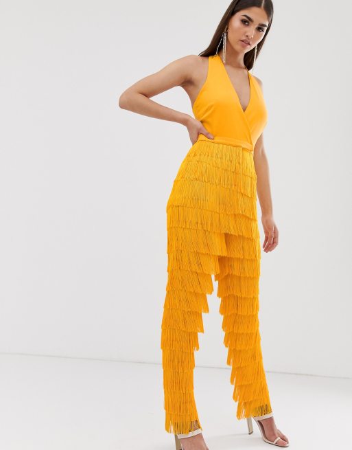 Fringe jumpsuit cheap