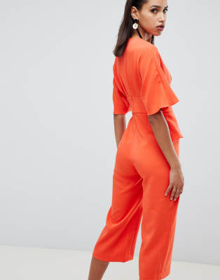 lavish alice orange jumpsuit