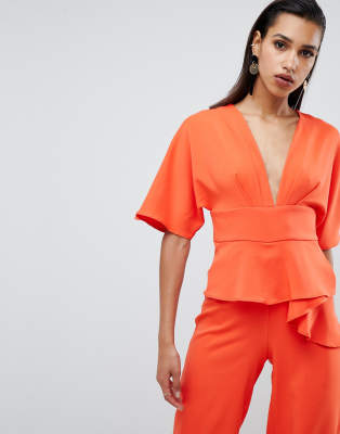 lavish alice orange jumpsuit