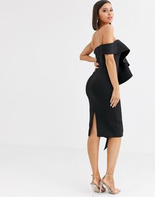 black bardot dress size 20