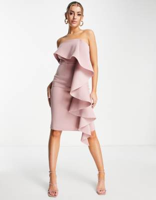 Lavish alice deals pink frill dress