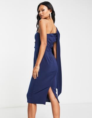 Cape Midi Dress