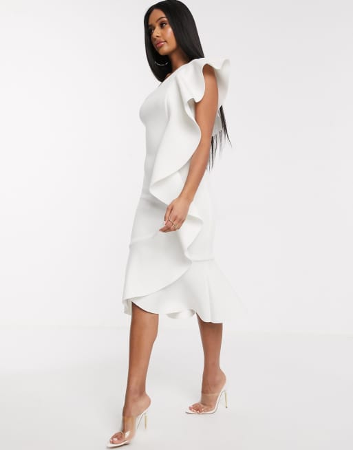 Lavish alice hotsell exaggerated frill dress