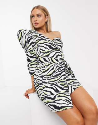 zebra mini dress