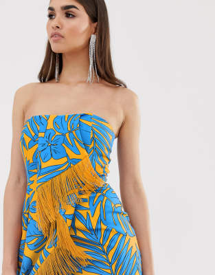 lavish alice palm print dress