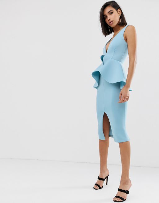 Asos blue cheap scuba dress