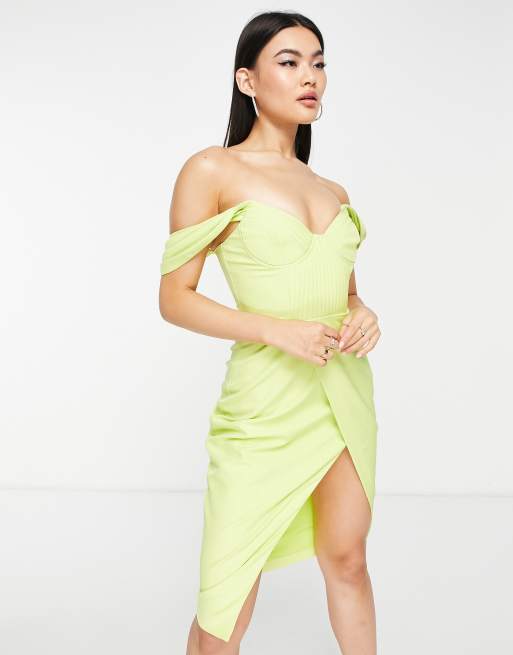 Revolution Dance Costume Size SA Blue Green Off Shoulder Dress Shorts  underneath