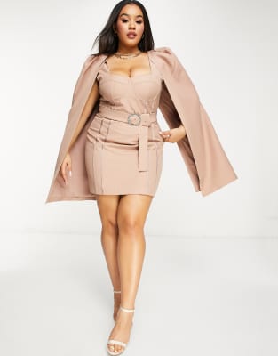 plus cape dress
