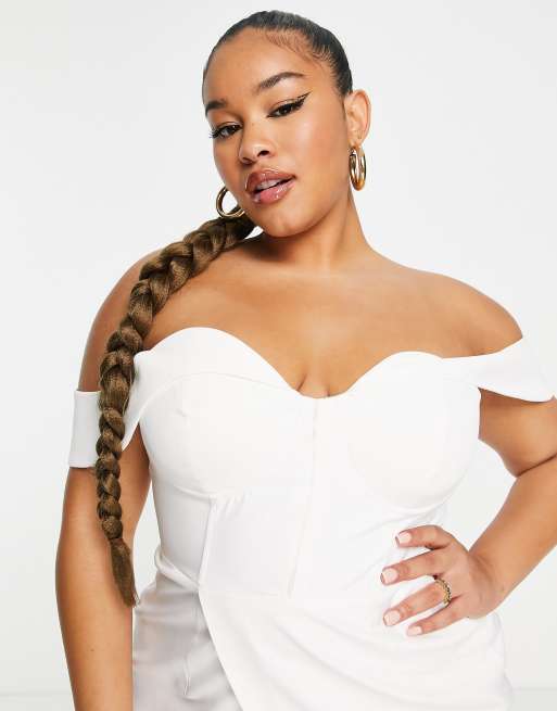 Off white sale plus size dress