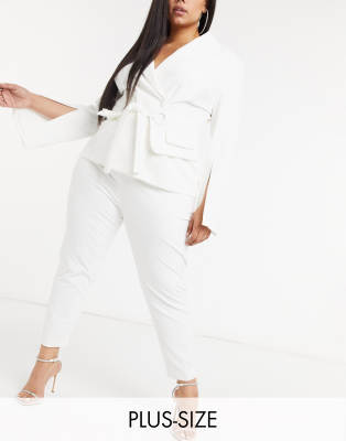 plus size tailored trousers