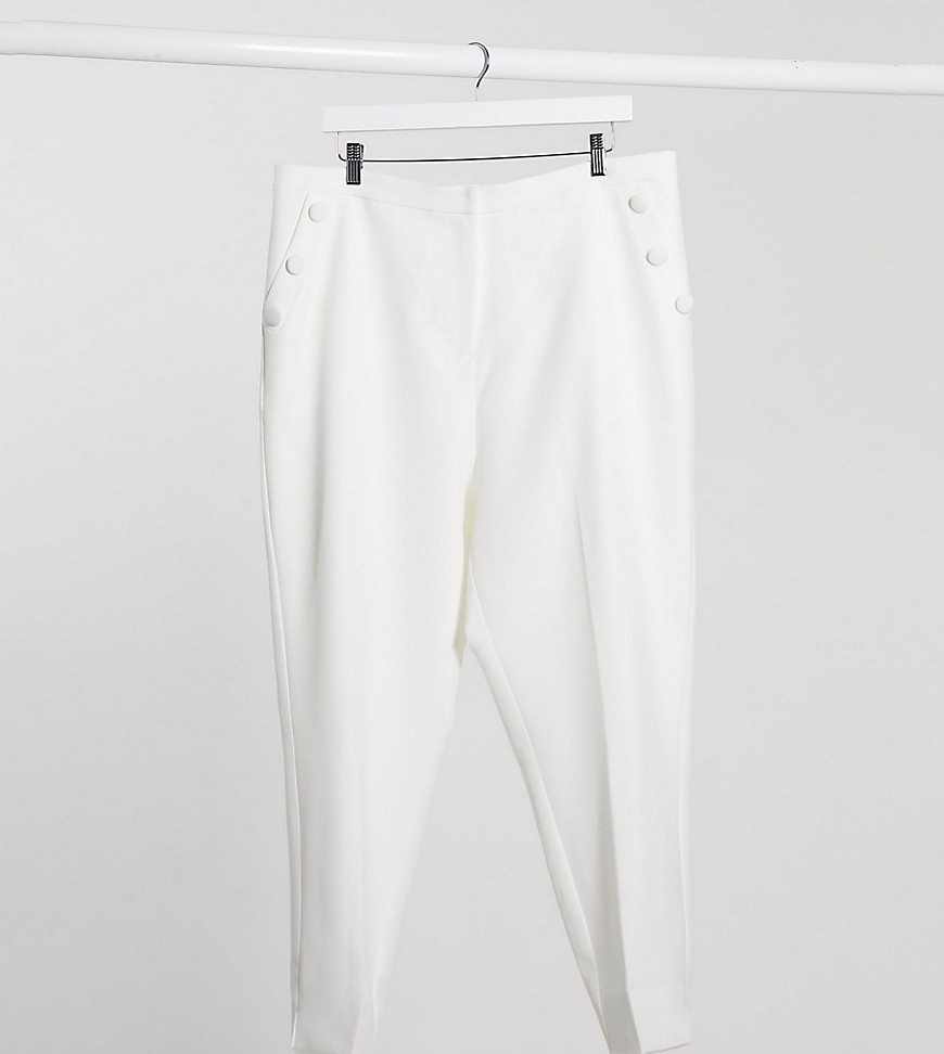 Lavish Alice Plus - Hvide skræddersyede bukser