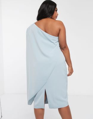 asos blue cape dress
