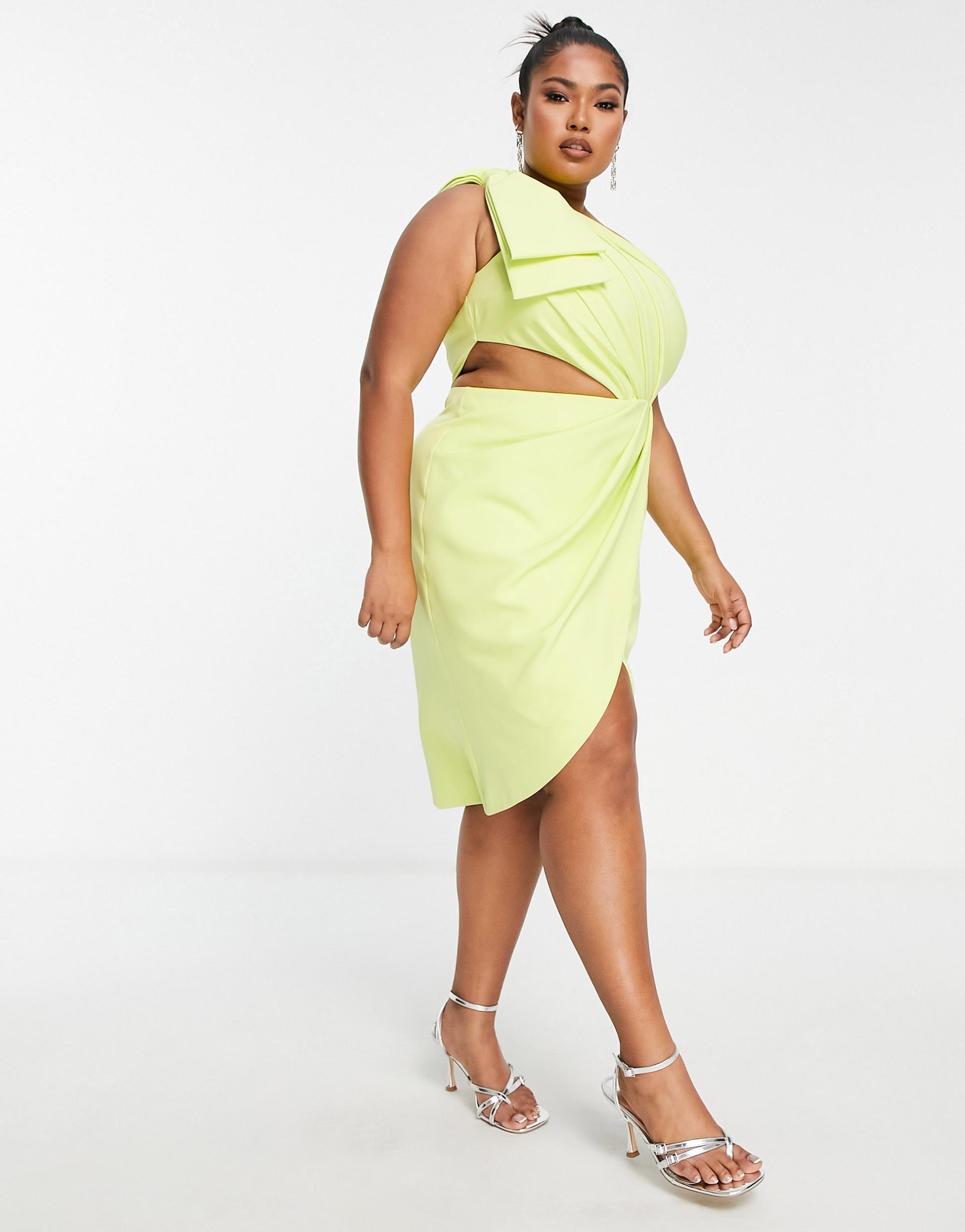 Элис плюс. Yellow Dress Plus Size. ASOS curve. Robe curve.