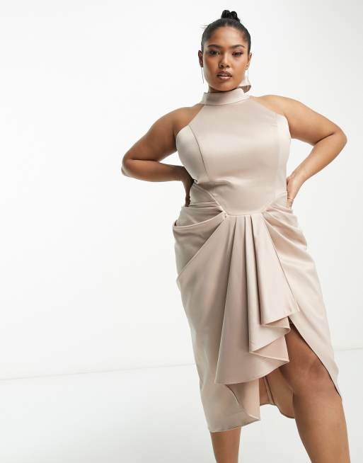 Champagne cocktail sale dress plus size