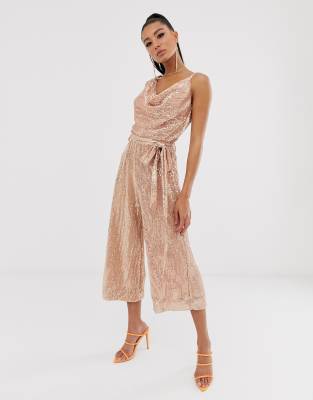 sequin culotte jumpsuit