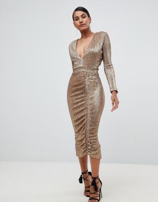 lavish alice gold dress