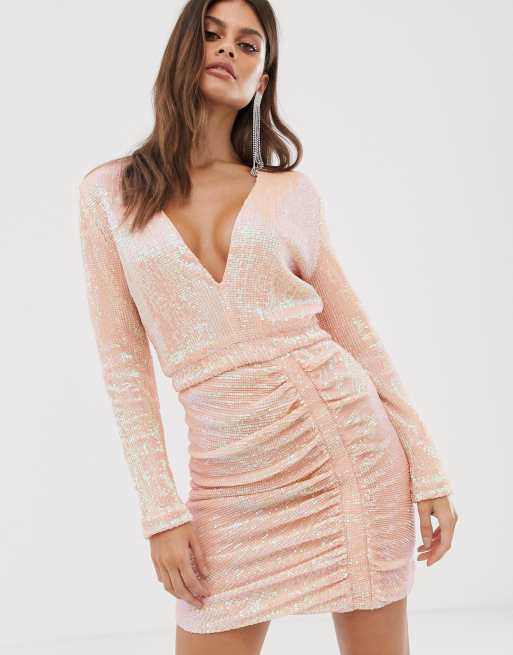 Lavish alice 2025 sequin mini dress