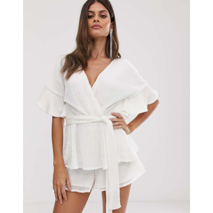 Lavish alice white playsuit online