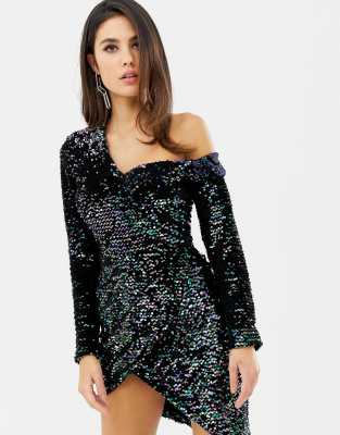 velvet and sequin dress