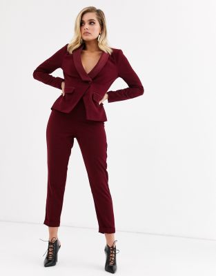 asos burgundy jumpsuit